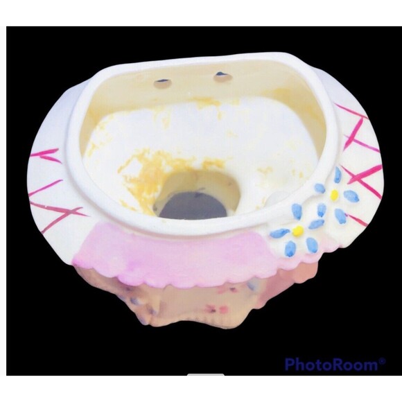 VTG 1955 Vase Lefton Miss Dainty Rare Wall Plaque‎ Retro Ceramic Lady Purse Hat - Picture 6 of 7